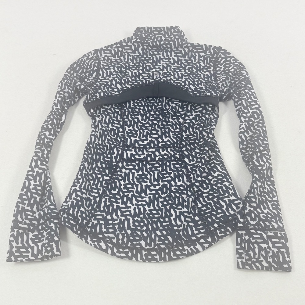 Lululemon Jacket Size 4 Black Pattern Define Full… - image 7